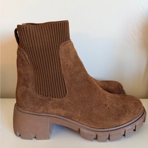 Steve Madden Brown Suede Ankle Boots